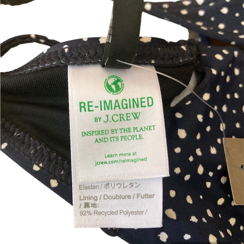 J Crew Strappy Twist Bikini Top in Dot size XS - Picture 13 of 14